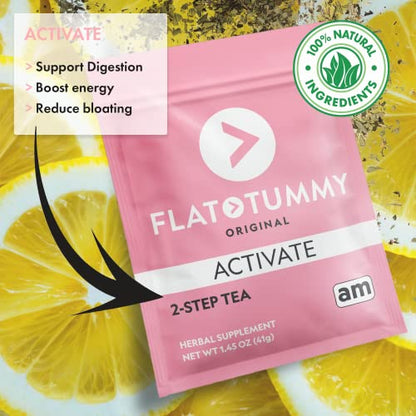 Flat Tummy Tea 2-Step Detox Tea – 2 Week Program – to Boost Energy, Speed Metabolism Flat Tummy TeaBuy Supplements Australia