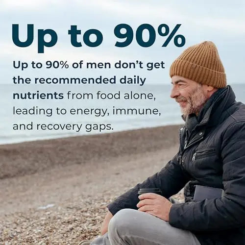 LifeSeasons Men's Multivitamin – High Potency with 21 Vitamins & Minerals, PureWay-C®, NAD+, Active B-Vitamins, TRAACS® Chelates LifeSeasons