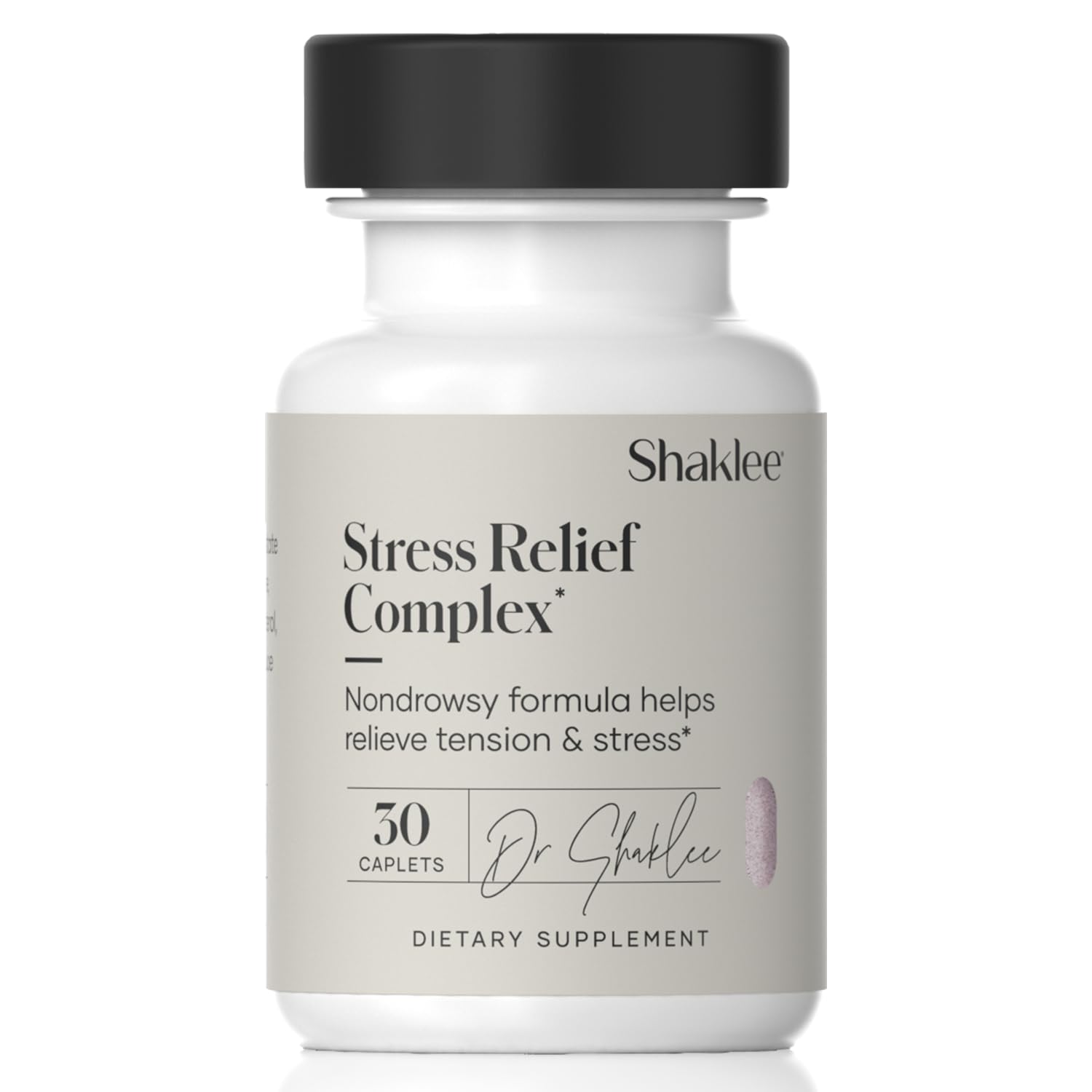 Shaklee - Stress Relief Complex - Calming Blend of L-theanine, Ashwagandha, Beta-sitosterol, and L-tyrosine - Promotes Relaxation without Drowsiness - 1 Caplet Daily - Adults Supplement - 30 Caplets ShakleeBuy Supplements Australia