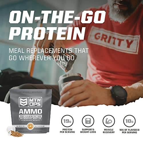 MTN OPS Ammo Protein Powder Meal Replacement Shake for Lean Muscle Building MTN OPSBuy Supplements Australia
