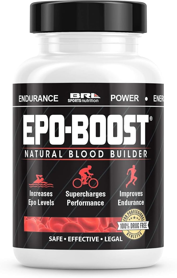 EPO-BOOST Natural Blood Builder Iron Supplement. RBC Support Made in USA with Echinacea & Dandelion Root helping VO2 Max, Energy, Endurance (1-Pack) EPO-BoostBuy Supplements Australia