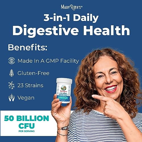 Mary Ruth's 3 in 1 Digestive Health Probiotic, 30 CT MaryRuth OrganicsBuy Supplements Australia