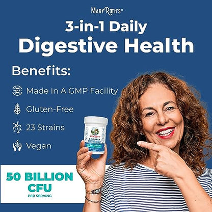 Mary Ruth's 3 in 1 Digestive Health Probiotic, 30 CT MaryRuth OrganicsBuy Supplements Australia