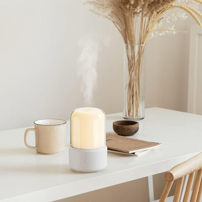 Candlelight Flame Air Diffuser,Portable Essential Oil Diffuser Noiseless 120ML Aroma Diffuser Waterless AEKANBuy Supplements Australia