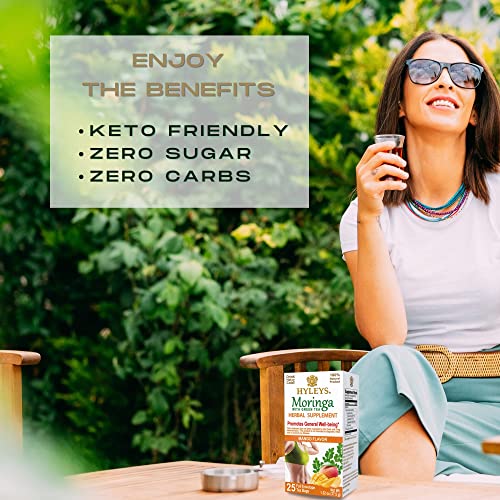 Hyleys Tea Moringa Oleifera with Mango Flavor - 25 Tea Bags (Miracle Tree Tea) HYLEYSBuy Supplements Australia