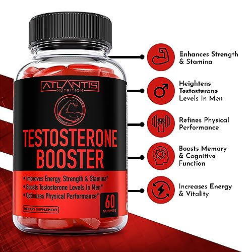 Testosterone Booster For Men Gummies - Enhances Strength & Stamina - Optimizes Physical Atlantis NutritionBuy Supplements Australia