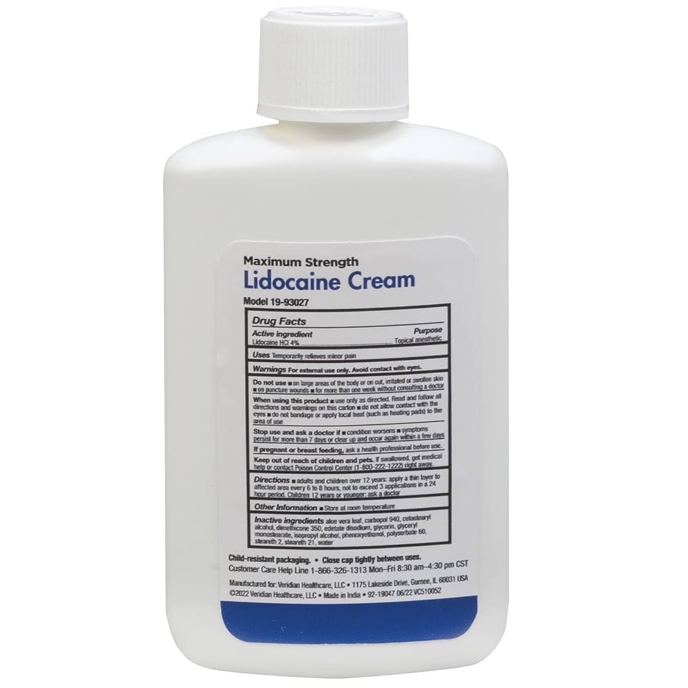 Thera|Care Maximum Strength OTC Lidocaine Cream | Numbs Away Pain | Long-Lasting Relief | Non-Greasy | 2.7 Oz Thera CareBuy Supplements Australia