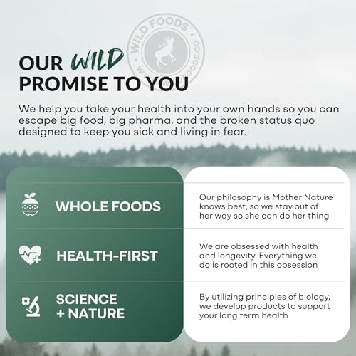 Wild Foods Fish Oil Omega 3 Supplements | 1600 mg | Highly-Potent: DPA, DHA, EPA | Burpless, Odorless, Non-GMO, Gluten Free | For Brain & Heart Health, Joint Support | 60 Capsules (1 pk) | 30 Servings Wild FoodsBuy Supplements Australia