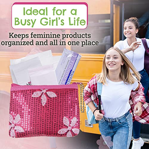 First Period Kit To-go! - Organic Biodegradable Tween Pads & Liner - Period Bags for Teen Girls Be Prepared. Period.Buy Supplements Australia
