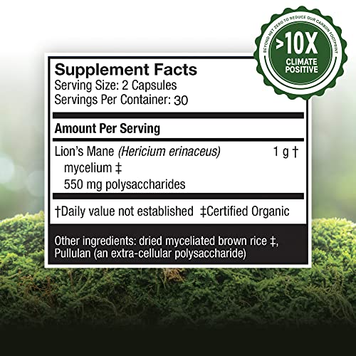 Host Defense, Lion's Mane Capsules, Promotes Mental Clarity, Focus and Memory Host DefenseBuy Supplements Australia