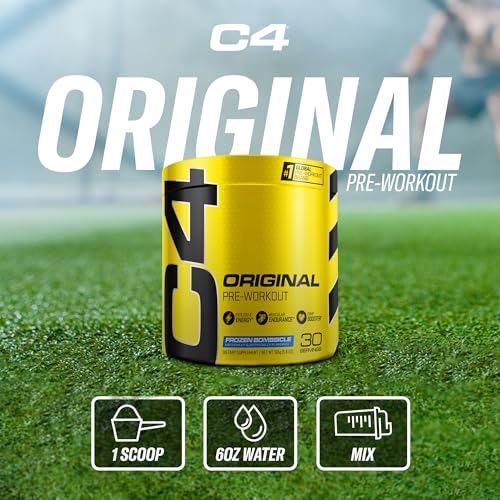 Cellucor C4 Original Pre Workout Powder Frozen Bombsicle Sugar Free Preworkout CellucorBuy Supplements Australia