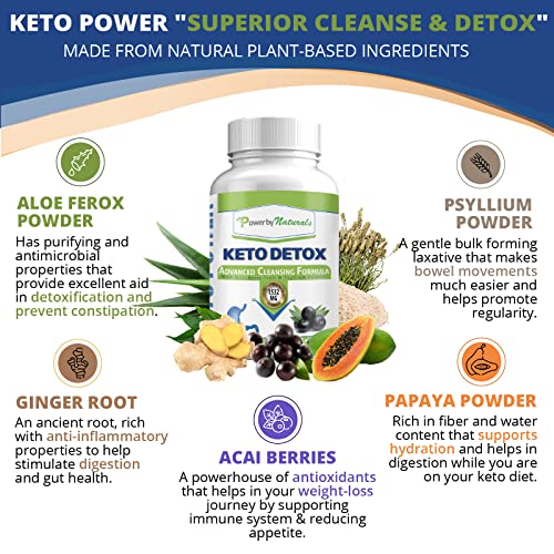 Power By Naturals Keto Colon Cleanser & Detox - Rapid Weight Loss Pills, Gut Health Power By NaturalsBuy Supplements Australia