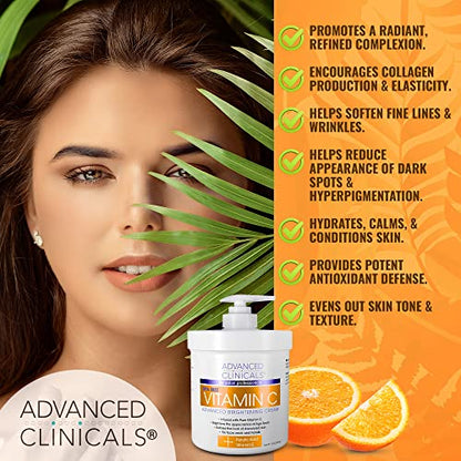 Advanced Clinicals Vitamin C Cream. Advanced Brightening Cream. Anti-aging cream Advanced ClinicalsBuy Supplements Australia