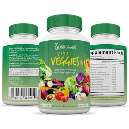 (Set of 2) Vital Fruits and Veggies Supplement Red & Green Superfoods Whole Food Justified LaboratoriesBuy Supplements Australia