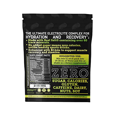 Enhanced Electrolyte Powder Stick Packs (Lemon Lime - 20 Packets) Sugar Free Zeal NaturalsBuy Supplements Australia