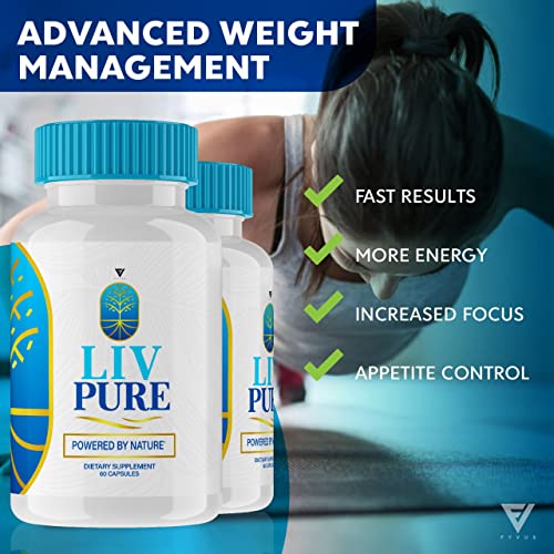 (5 Pack) Liv Pure Pills, Livpure Liver Detox Cleanse Management Capsules Advanced Formula FyvusBuy Supplements Australia