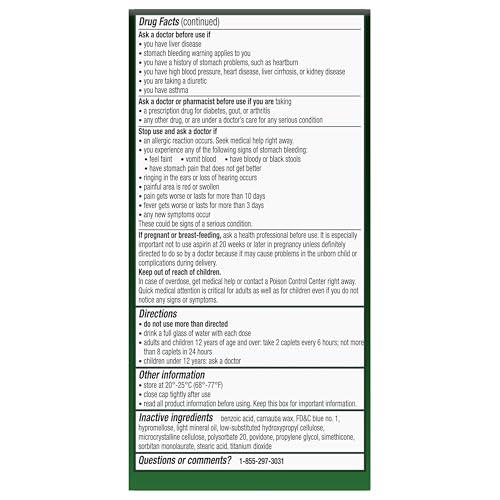Excedrin Extra Strength Pain Relief Caplets for Headache Relief, Acetaminophen 250mg, Aspirin 250mg, Caffeine 65mg, Pain Reliever, 200 Count ExcedrinBuy Supplements Australia