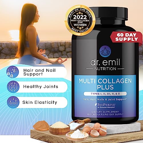 DR EMIL NUTRITION Multi Collagen Pills - 180 Capsules - Collagen Supplements to Support DR EMIL NUTRITIONBuy Supplements Australia