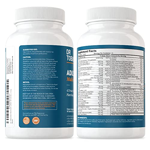 Dr. Tobias Adult Multivitamin for Women & Men, Energy & Immune Support from 42 Fruits Dr. TobiasBuy Supplements Australia
