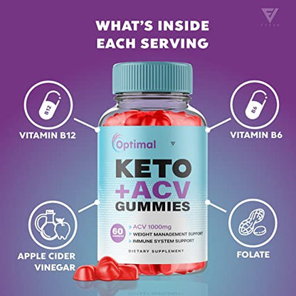 (2 Pack) Optimal Keto ACV Gummies Advanced Weight Loss Plus, Optimal Keto+ACV Gummy FyvusBuy Supplements Australia