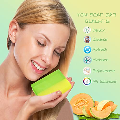 Yoni Soap Bars Yoni Wash & Yoni Oil Set Of 4, 2 * 5.29oz Handmade Vaginal Soap Feminine Wash WovarkieBuy Supplements Australia