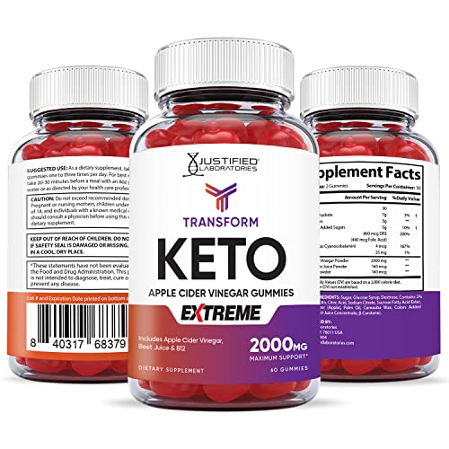 Transform Keto ACV Gummies Extreme Formula 2000MG Vegan Non GMO with Pomegranate Justified LaboratoriesBuy Supplements Australia