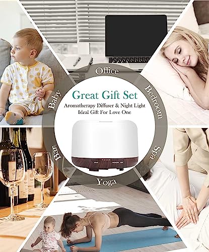 Aegci Aromatherapy Diffusers,300ml Air Humidifier with 7 Colors Light,Adjustable Brightness AegciBuy Supplements Australia