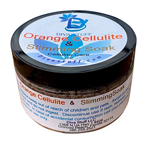 Cellulite and Slimming Salt Bath Soak With Orange Polyphenols,4oz Jar, Diva Stuff Diva StuffBuy Supplements Australia