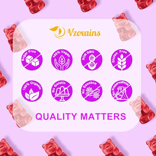 VZOXAINS 2 Pack Saffron Supplement Gummies, Sugar Free Saffron Extract with Magnesium VZOXAINSBuy Supplements Australia