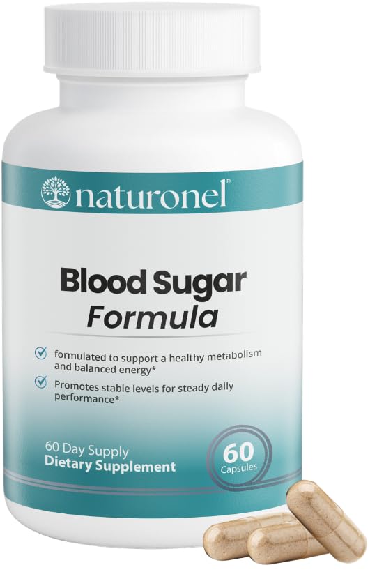 Naturonel Blood Sugar Formula – Metabolic Support with Cinnamon, Banaba, Bitter Melon, Guggul, Licorice, Gymnema, Juniper, Alpha Lipoic Acid & Chromium | Made in USA, GMP Certified NaturonelBuy Supplements Australia