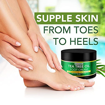 Tea Tree Oil Foot Cream For Dry Cracked Heels Repair - Natural Foot Cream For Dry Cracke USA NaturalsBuy Supplements Australia