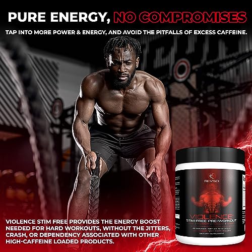 VIOLENCE Stim Free Pre Workout Powder by REVSCI, Precision Dosed Non Stim Preworkout Revolution ScienceBuy Supplements Australia
