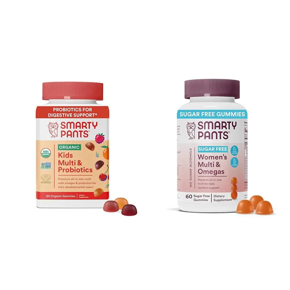 SmartyPants Kids Multivitamin Gummies 120 Count and Women's Multivitamin Gummies 60 Count Bundle SmartyPantsBuy Supplements Australia