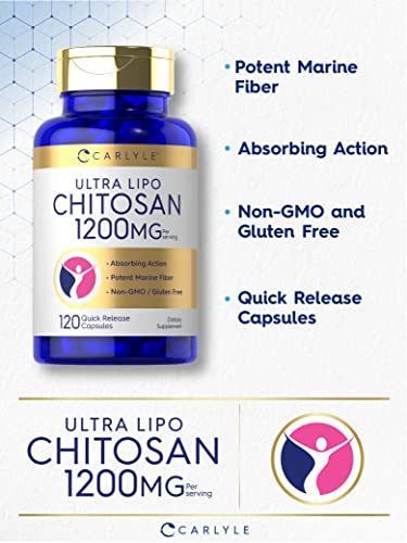 Carlyle Chitosan Supplement 1200mg | 120 Quick Release Capsules | Non-GMO CarlyleBuy Supplements Australia