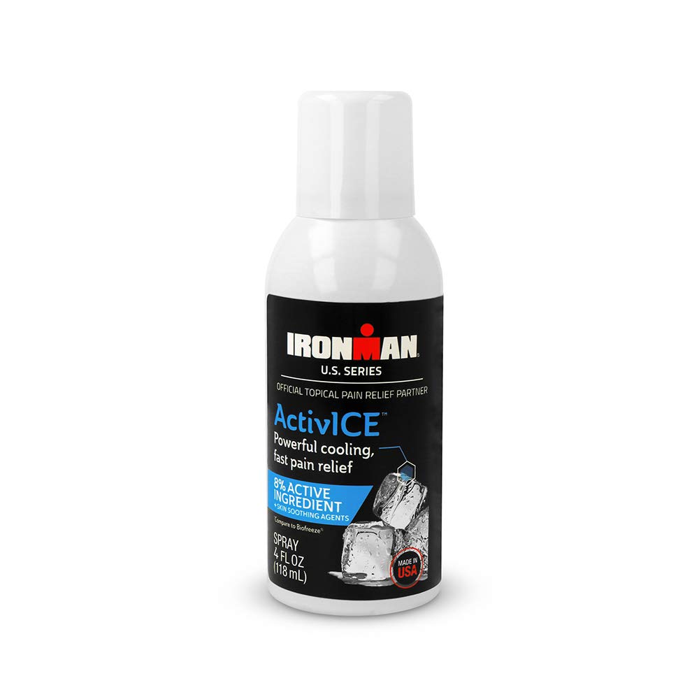 Curad IRONMAN ActivICE Cooling Spray, Topical Pain Relief for Arthritis, Joint, Muscle, Back & Body Aches & Pain, 4 oz (1 count) CuradBuy Supplements Australia