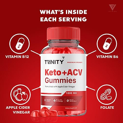 (3 Pack) Trinity Keto, Trinity Keto ACV Gummies - Trinity Keto ACV Gummies Advanced Apple FyvusBuy Supplements Australia
