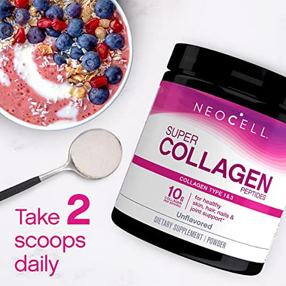 NeoCell Super Collagen Powder, 10g Collagen Peptides per Serving, Gluten Free NeoCellBuy Supplements Australia
