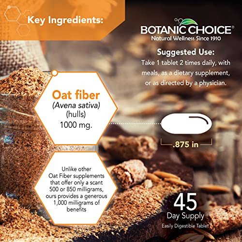 Botanic Choice Oat Fiber -Natural Oat Fiber Dietary Supplement to Support Digestive Health Botanic ChoiceBuy Supplements Australia