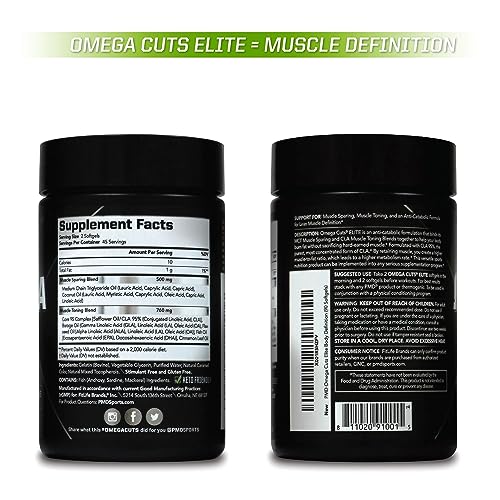 PMD Sports Omega Cuts Elite Fat Loss-Muscle Defining Formula - Omega Fatty Acids PMDBuy Supplements Australia