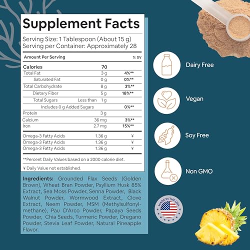Atlantic Naturals Sea Moss 7 Day Colon and para Cleanse | Detox, Gut Health and Intestinal Atlantic NaturalsBuy Supplements Australia