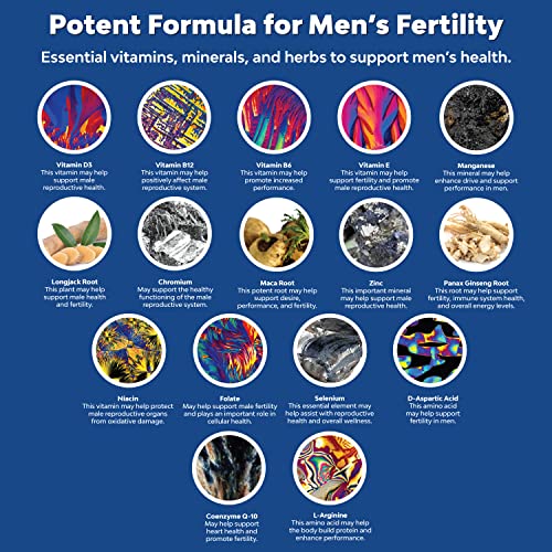 Prenatal Multivitamin Male Fertility Supplement - Mens Fertility Supplement with L-Arginine D-Aspartic Acid and Maca Root Prenatal Vitamins for Enhanced Motility Volume Potency and Fertility Support Natures CraftBuy Supplements Australia