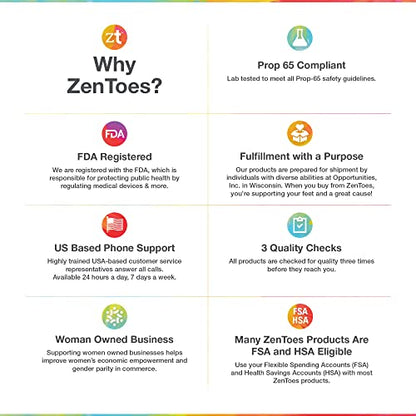 ZenToes Metatarsal Pads for Men and Women - Ball of Foot Pain Relief ZenToesBuy Supplements Australia