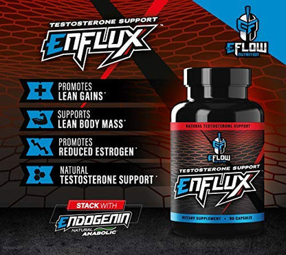 eFlow Nutrition Enflux Natural T Support with KSM-66 Ashwagandha - Supplement eFlow NutritionBuy Supplements Australia