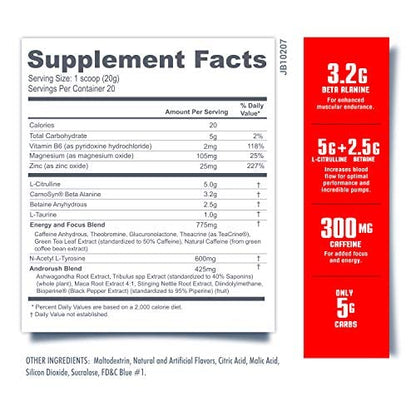 Betancourt Nutrition B-Nox Reloaded Pre Workout | Energy + Focus | Beta Alanine Betancourt NutritionBuy Supplements Australia