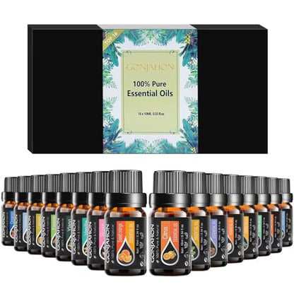 KMSCO Essential Oils Set -Top 16(0.33Fl Oz) Organic Plant Natural Fragrance Scents Blends Oil KMSCOBuy Supplements Australia