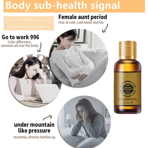 (2pc 60ml) Belly Drainage Ginger Oil, Slimming Tummy Ginger Oil, Ginger Oil Drainage Massage YG LianKaiBuy Supplements Australia