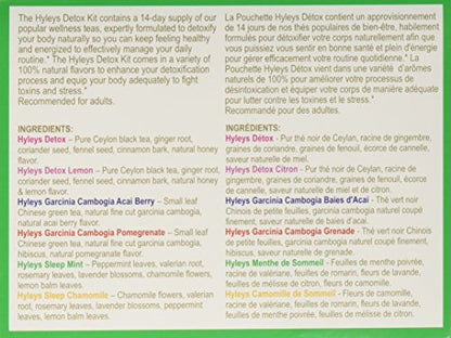 Hyleys Detox Tea 14 Days Kit - 42 Tea Bags - Herbal Supplement - Mother's Mother's Day HYLEYSBuy Supplements Australia