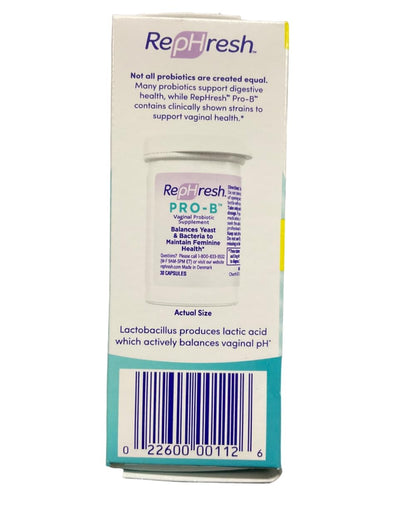 Rephresh Pro-B Probiotic Feminine Supplement Capsules 30 Ea (pack of 2) image may vary RephreshBuy Supplements Australia