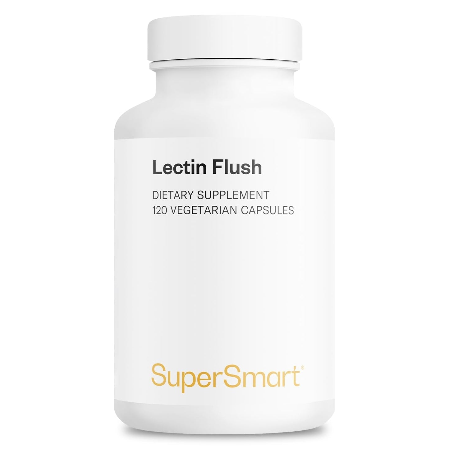 Supersmart - Lectin Flush - Lectin Blocker Shield Supplement - Digestive Support & Detox - Intolerances & Food Allergies - Intestinal Health | Non-GMO & Gluten Free - 120 Vegetarian Capsules SupersmartBuy Supplements Australia